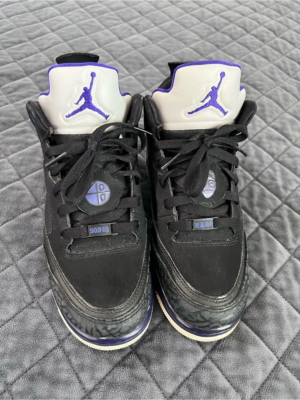 Air Jordan Son of Mars Sneakers Shoes Boys Youth 5.5 Low Grape Ice